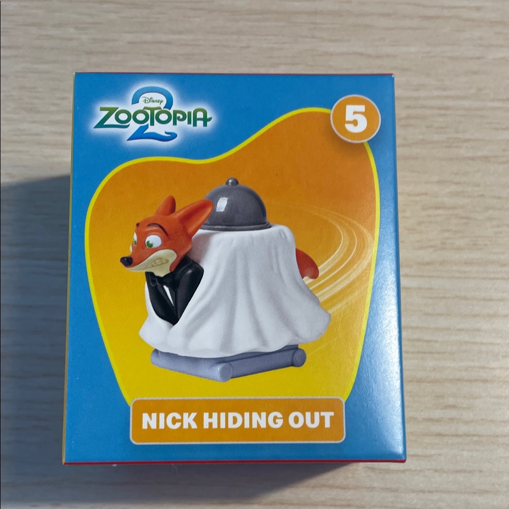2025 McDonalds Toy Disney Zootopia 2 Nick Hiding Out Action Figure New in Box